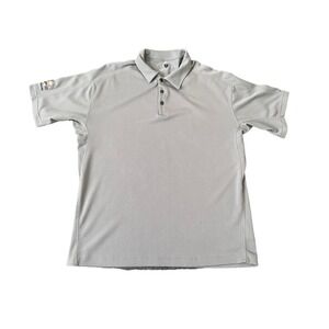 Nike Golf Polo Shirt Gray Men's XL S/S Embroidered Logo Athletic